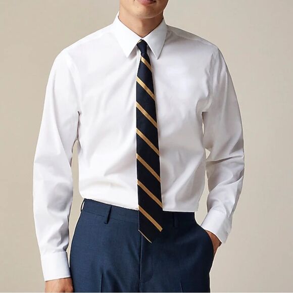 J. Crew Other - J Crew Bowery wrinkle-free dress shirt with spread collar Mens Medium White